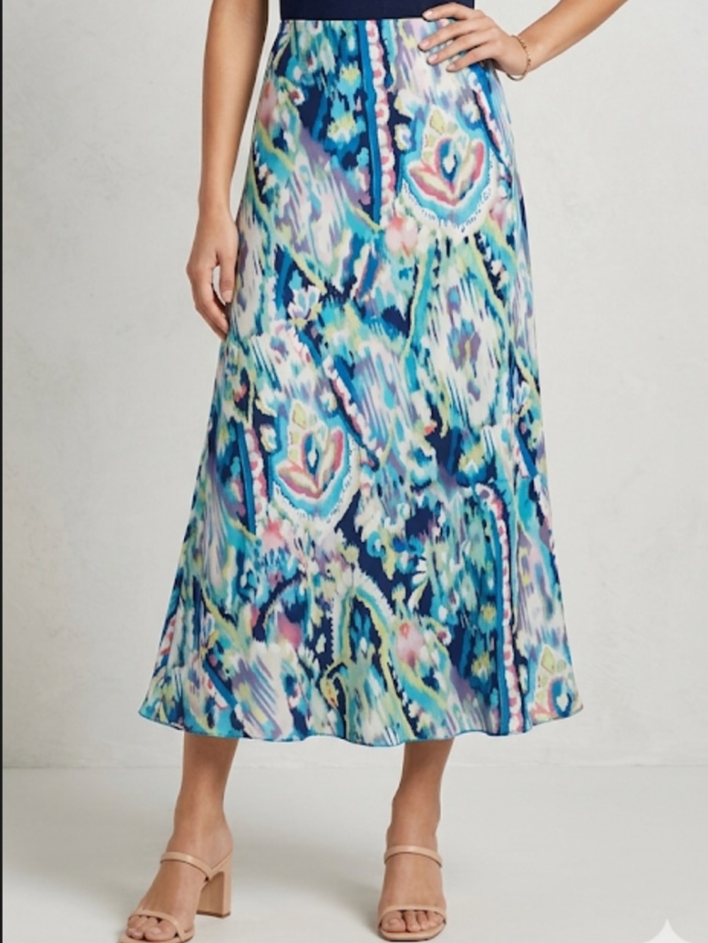 Vibrant A-Line Skirt - Multicolor